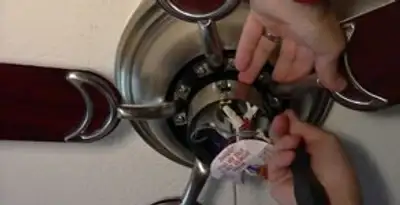 Ceiling fan installation with electrical wiring and mounting by professional electrician in Saint Petersburg, FL