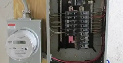 electrical panel upgrade service showing outdated electrical panel prepared for professional replacement in Saint Petersburg, FL