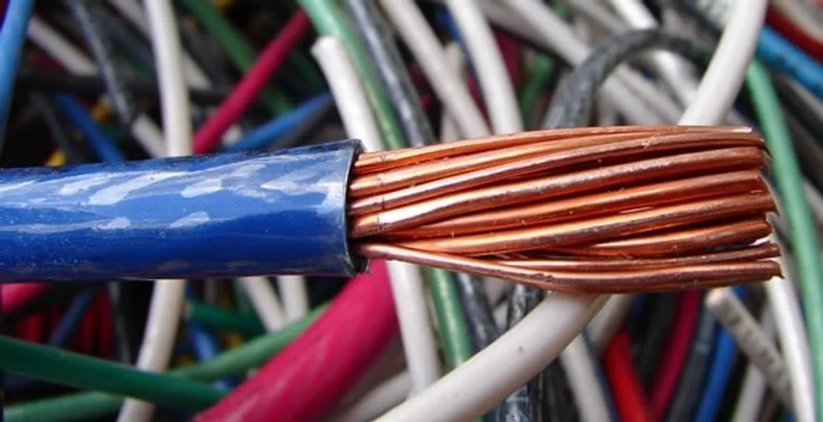 electrical wiring services showing exposed copper conductors and cable preparation in Saint Petersburg, FL