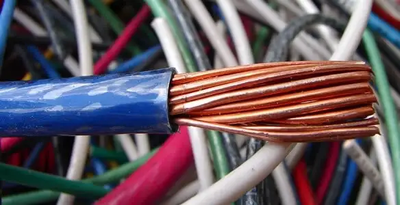 electrical wiring services showing exposed copper conductors and cable preparation in Saint Petersburg, FL
