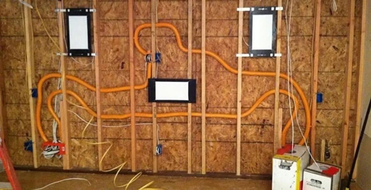 new construction wiring project displaying complete electrical system layout installed by professionals in Saint Petersburg, FL