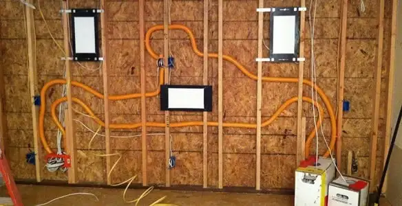 new construction wiring project displaying complete electrical system layout installed by professionals in Saint Petersburg, FL