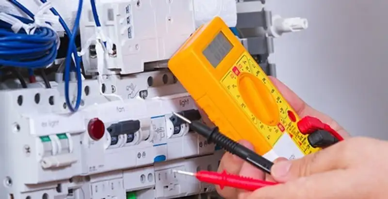 Residential electrician testing home electrical panel for safety and performance in Saint Petersburg, FL